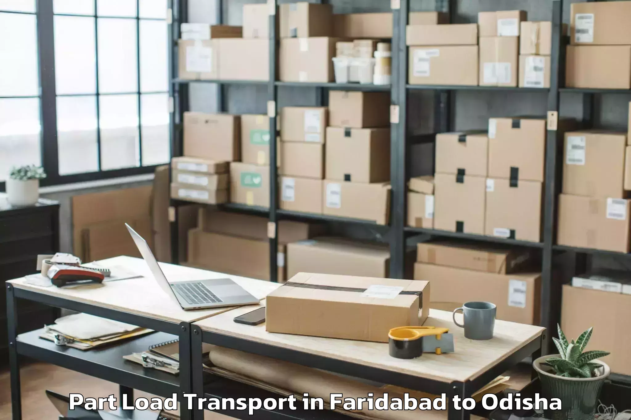 Affordable Faridabad to Nikirai Part Load Transport